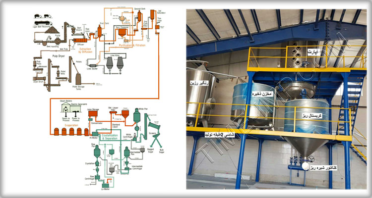 مراحل تولید قند وشکر 